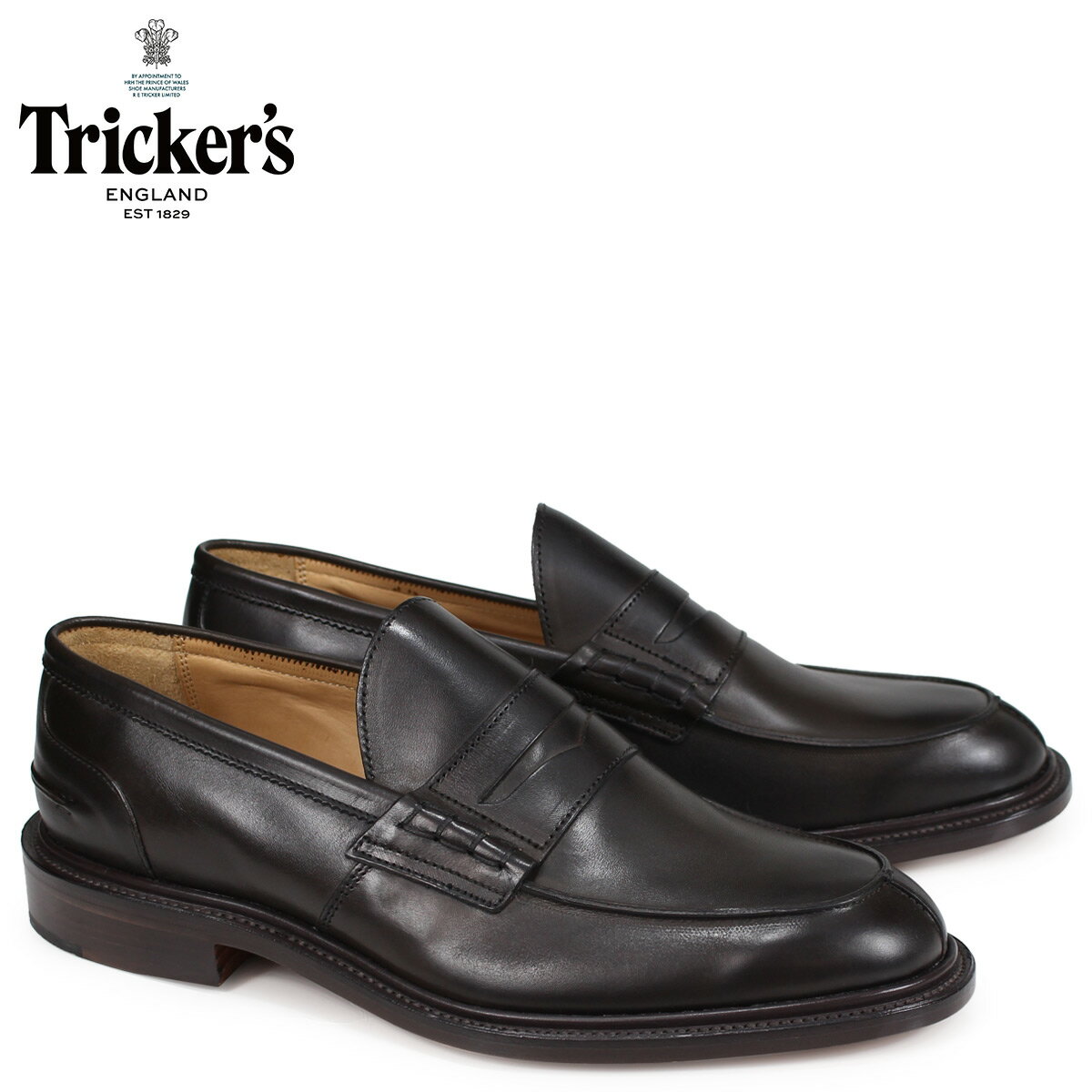 【最大1000円OFFクーポン】 トリッカーズ Trickers ローファー シューズ JAMES 5ワイズ メンズ ブラウン 3227