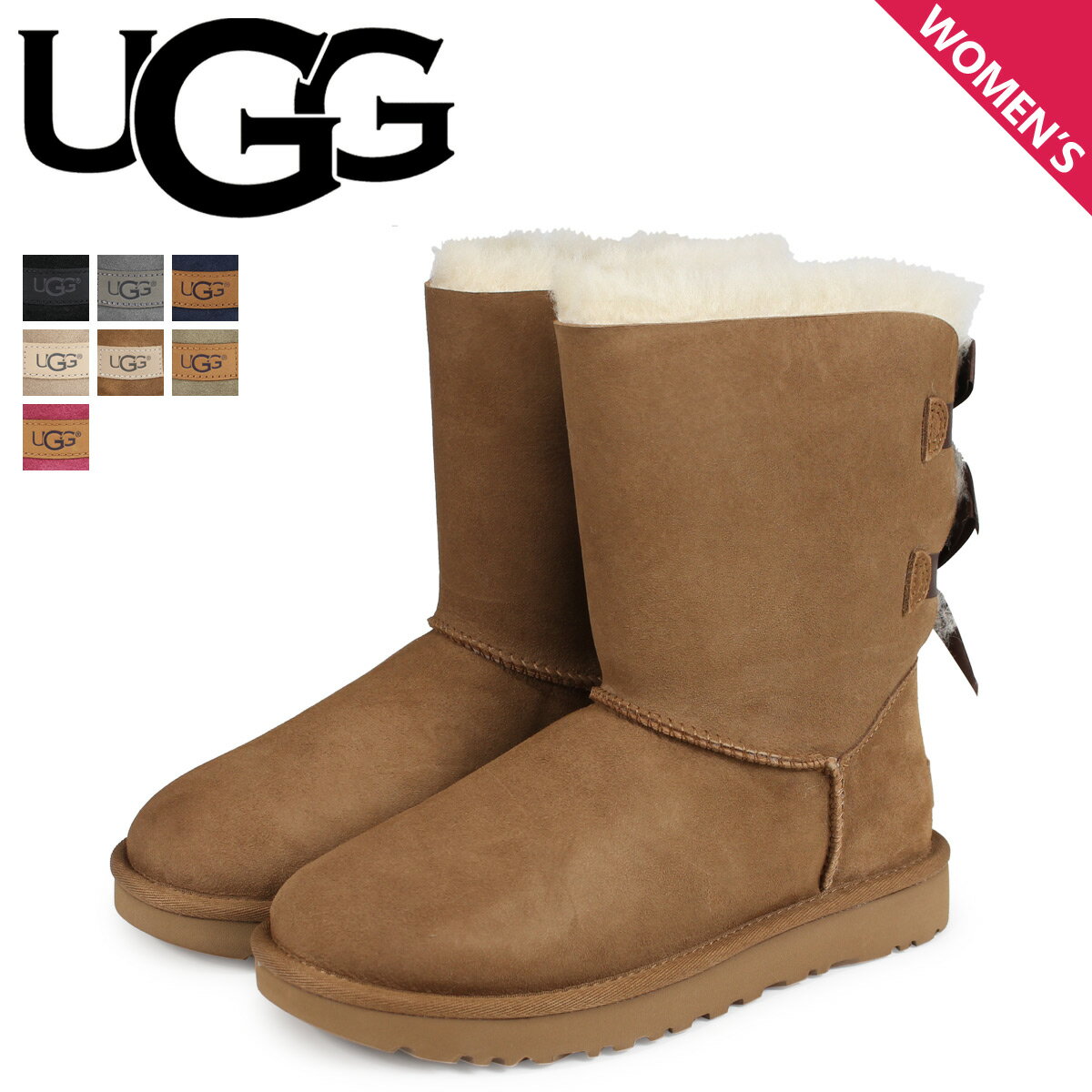 【クーポンで最大1000円OFF！5/16 10:59まで】 UGG アグ ムートンブーツ ベイリー ボウ 2 レディース WOMENS BAILEY BOW 2 1016225