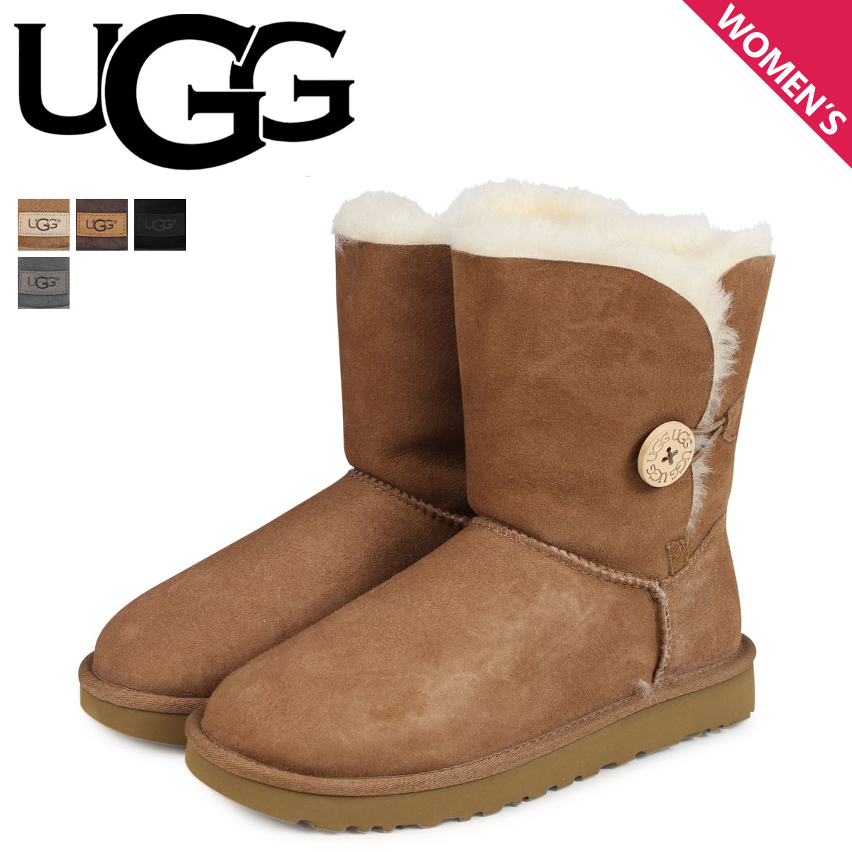 UGG アグ ムートンブーツ ベイリーボタン 2 レディース WOMENS BAILEY BUTTON 2 1016226