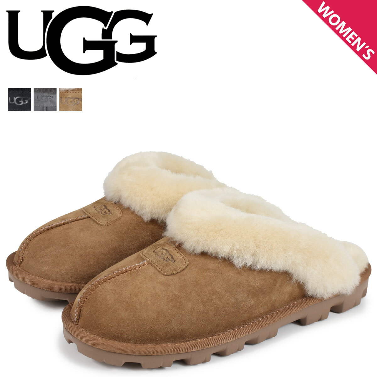 UGG アグ サンダル ファー スリッパ サボ コケット レディース ムートン シープスキン WOMENS COQUETTE 5125 [予約 1/22 再入荷予定]