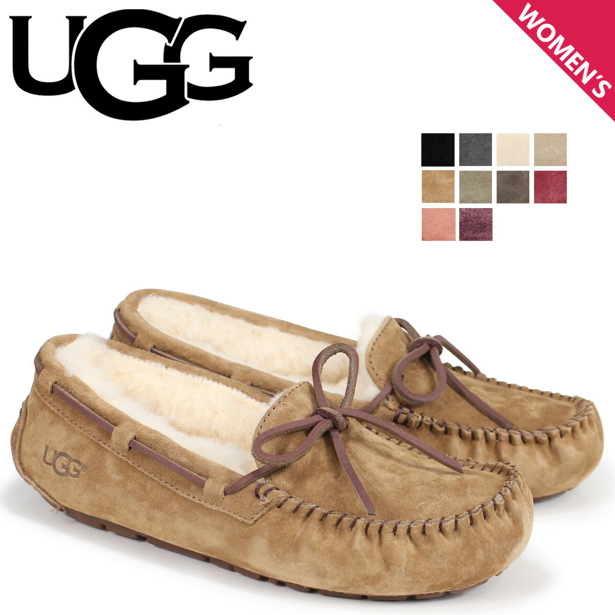 【クーポンで最大1000円OFF！5/16 10:59まで】 UGG アグ モカシン ダコタ ムートン シューズ レディース シープスキン WOMENS DAKOTA 5612