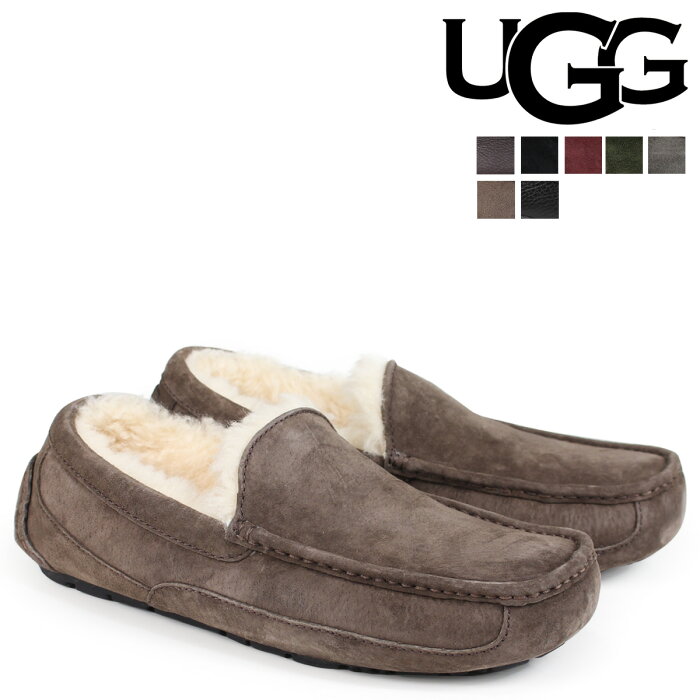 【最大1000円OFFクーポン配布中】 UGG アグ モカシン アスコット ムートン シューズ スリッポン メンズ MENS ASCOT 5775 5379B シープスキン