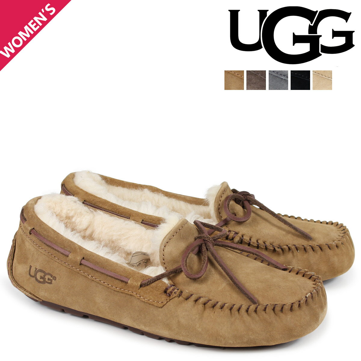 UGG アグ モカシン ダコタ レディース ムートン シューズ WOMENS DAKOTA 5612 シープスキン