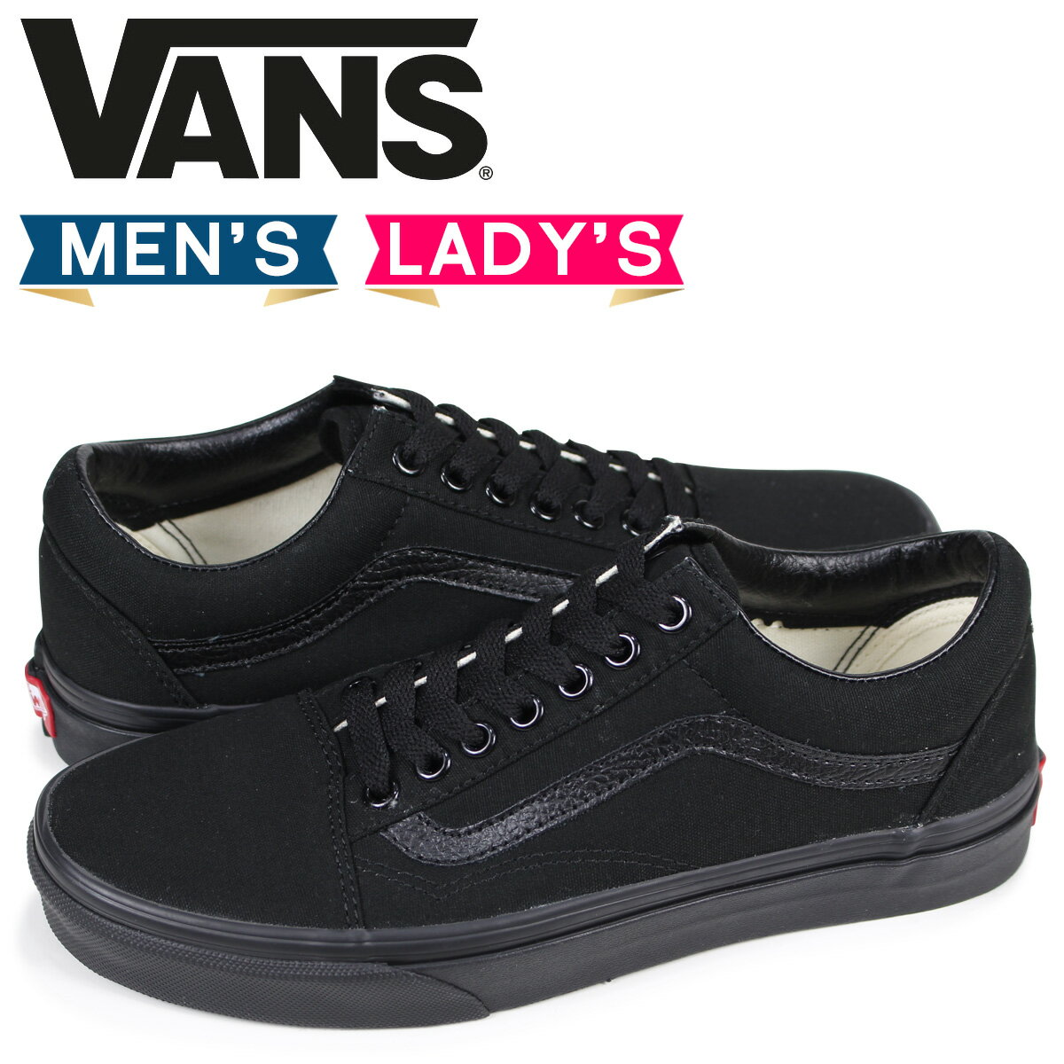 VANS ヴァンズ オールドスクール スニーカー メンズ レディース バンズ OLD SKOOL ブラック 黒 VN000D3HBKA