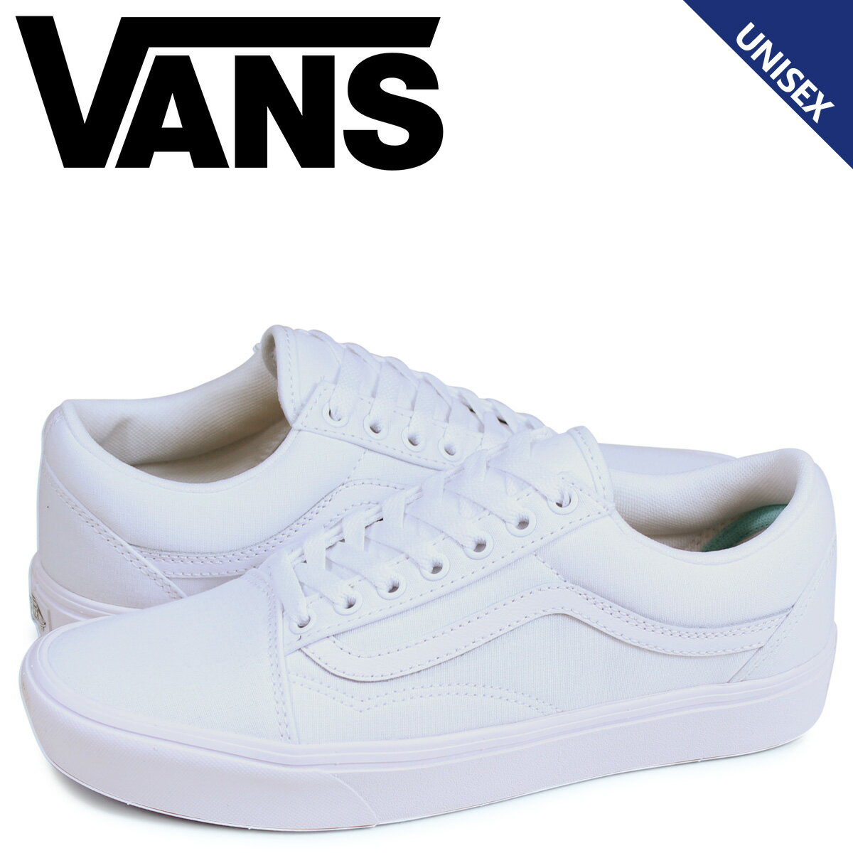 VANS ヴァンズ オールドスクール スニーカー メンズ レディース バンズ COMFYCUSH OLD SKOOL ホワイト 白 VN0A3WMAVNG