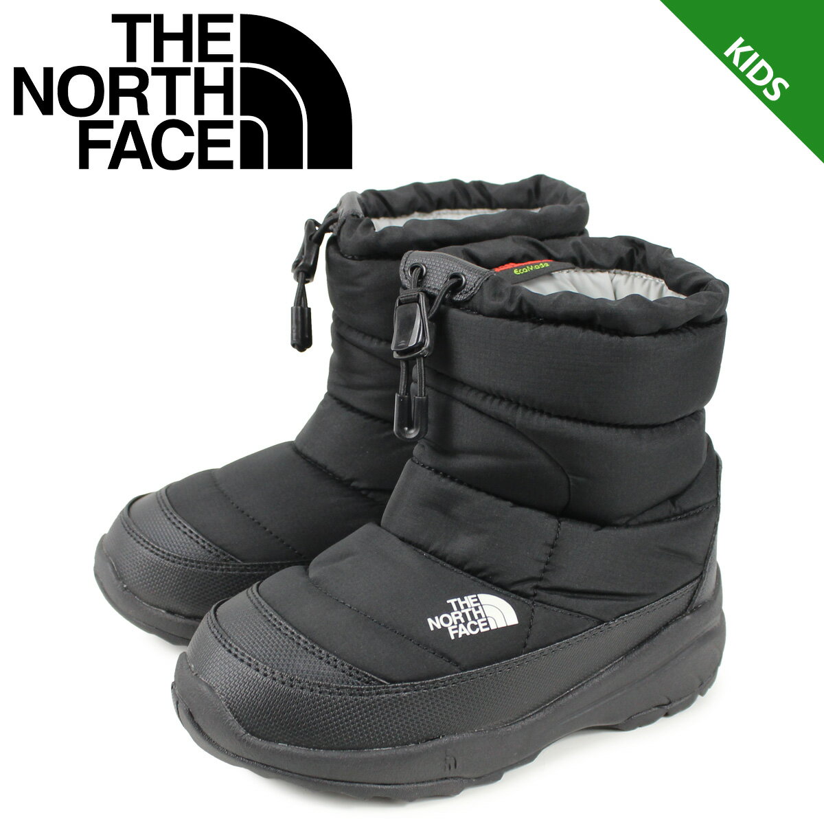 ノースフェイス THE NORTH FACE ヌプシ ブーティー ウォータープルーフ ブーツ キッズ K NUPTSE BOOTIE WP ブラック 黒 NFJ51980のサムネイル