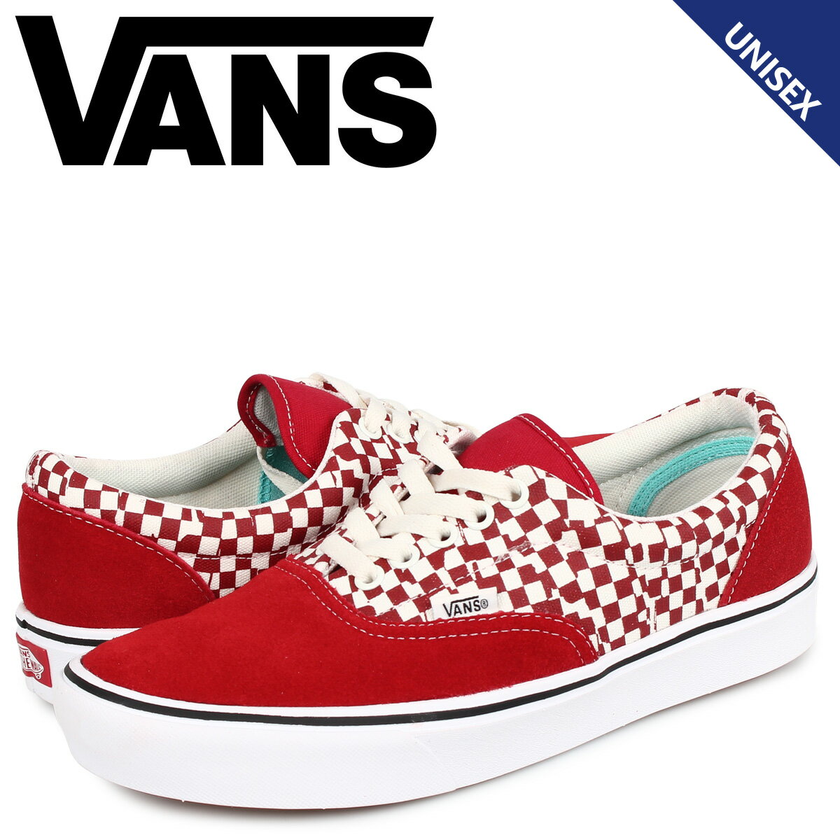 【最大1000円OFFクーポン】 VANS ヴァンズ コンフィクッシュ エラ スニーカー メンズ レディース バンズ COMFYCUSH ERA レッド VN0A3WM9V9Z