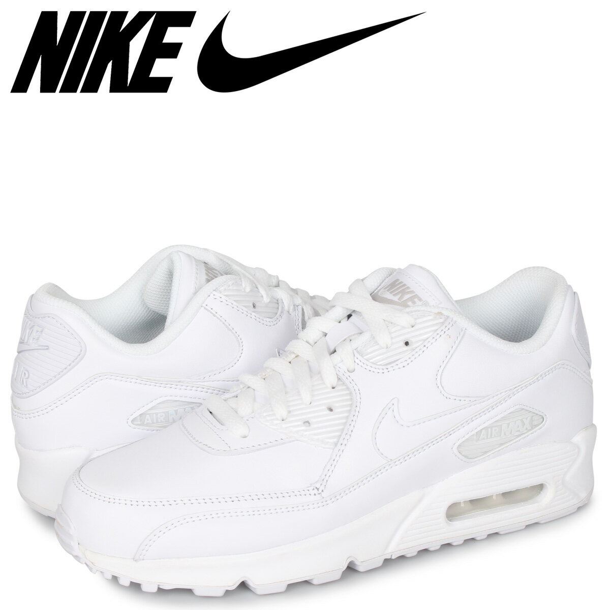 NIKE AIR MAX 90 LEATHER ナイキ エアマックス 90 スニーカー メンズ ホワイト 302519-113 [1/17 再入荷]