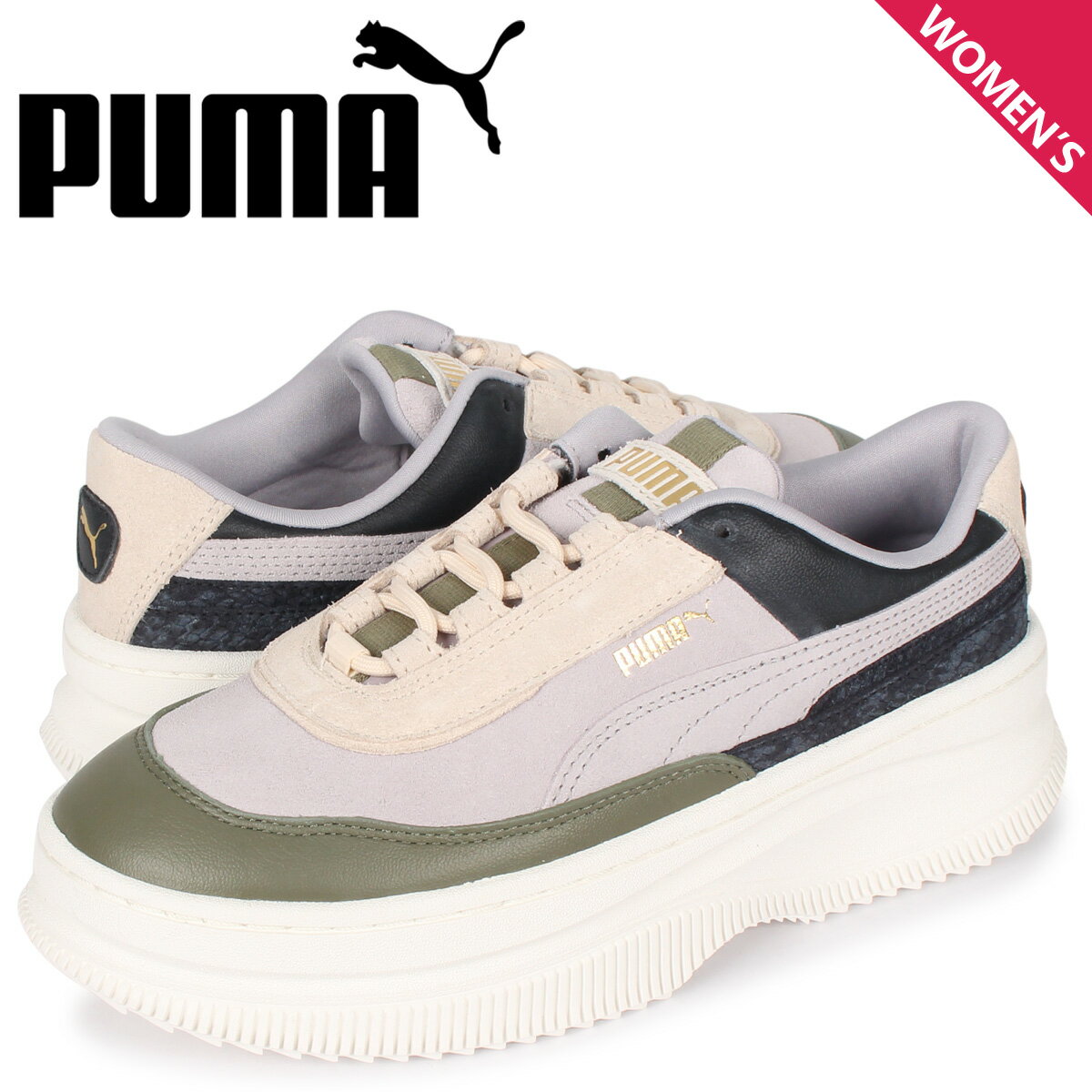 【クーポンで最大1000円OFF！5/16 10:59まで】 PUMA プーマ デバレプタイル スニーカー レディース DEVA REPTILE WNS グレー 371198-01