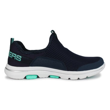 スケッチャーズ SKECHERS ゴーウォーク 5 スニーカー スリッポン レディース GO WALK 5 SOVEREIGN ネイビー 124013