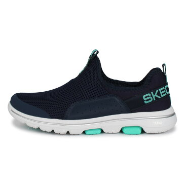 スケッチャーズ SKECHERS ゴーウォーク 5 スニーカー スリッポン レディース GO WALK 5 SOVEREIGN ネイビー 124013