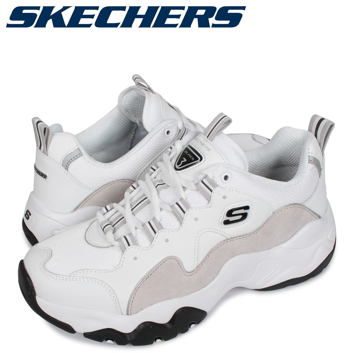 【最大1000円OFFクーポン】 スケッチャーズ SKECHERS スニーカー メンズ ディライト 3.0 DLITES 3.0 GOBLIN ホワイト 白 52683