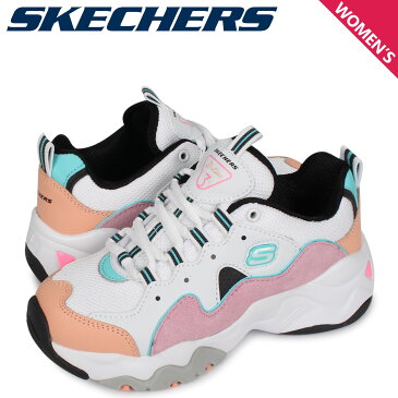 スケッチャーズ SKECHERS ディライト 3.0 スニーカー ダッドシューズ レディース キッズ DLITES 3.0 ZENWAY ホワイト 白 80443L