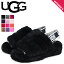 ֡ڥݥǺ1000OFF5/1 10:59ޤǡ UGG   ࡼȥ եå 䡼 饤 ǥ WOMENS FLUFF YEAH SLIDE ֥å 㥳 ѡץ ԥ  1095119פ򸫤