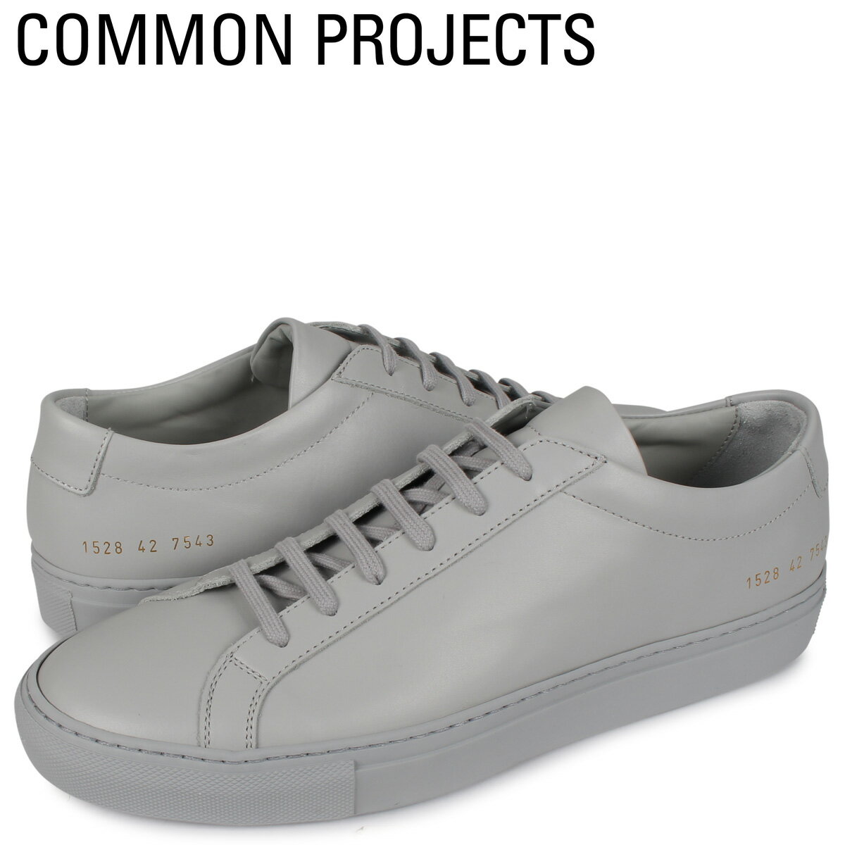 【最大1000円OFFクーポン配布中】 コモンプロジェクト Common Projects アキレス ロー スニーカー メンズ ACHILLES LOW グレー 1528-7543