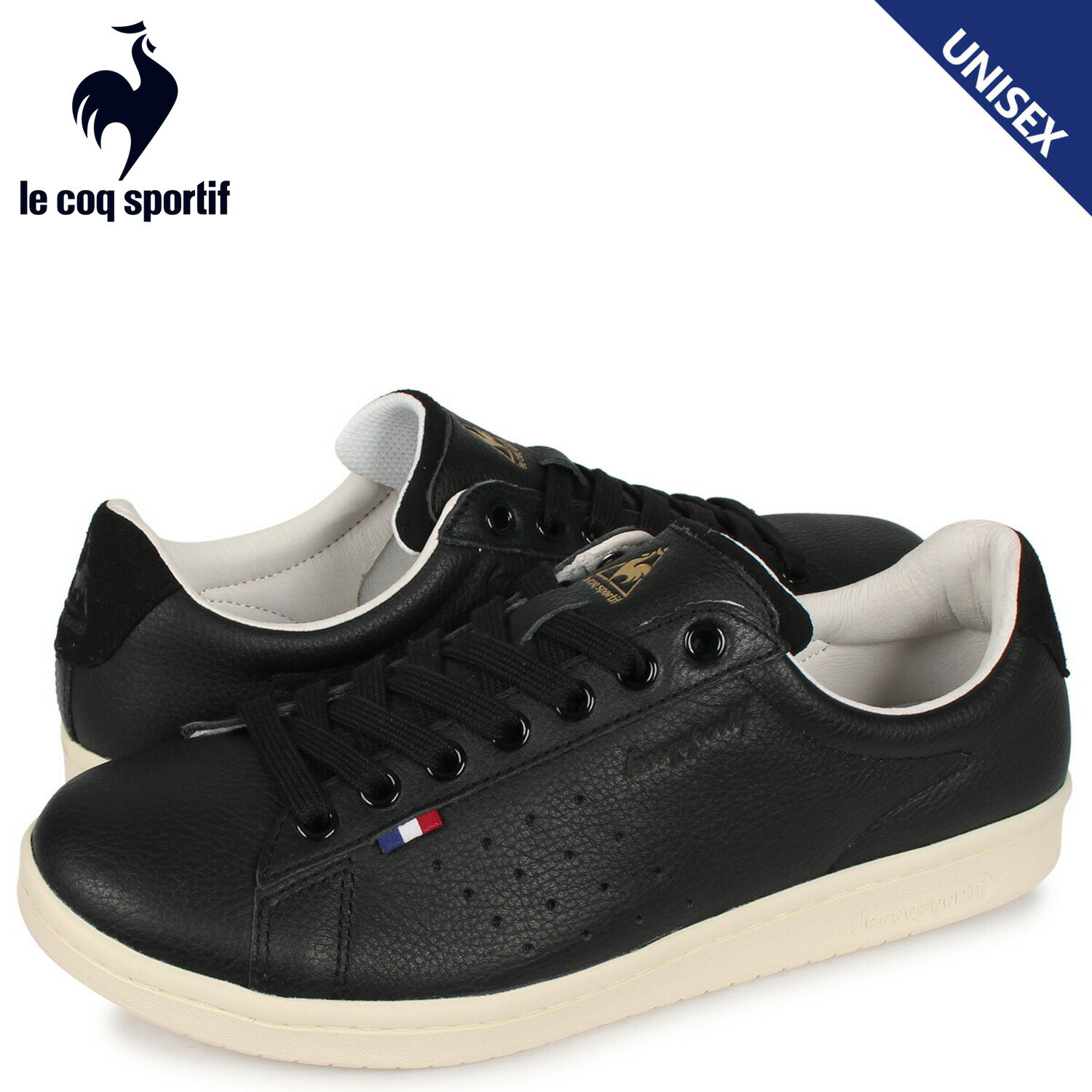 ルコック スポルティフ le coq sportif LA ローラン スニーカー メンズ レディース LA ROLAND LE+2 ブラック 黒 QL1NJC06BB