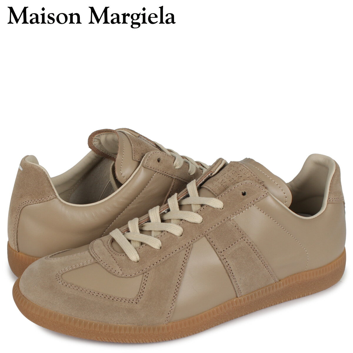 【 最大1000円OFFクーポン配布中 】 メゾンマルジェラ MAISON MARGIELA レプリカ スニーカー メンズ REPLICA LOW TOP ベージュ S57WS0236のサムネイル
