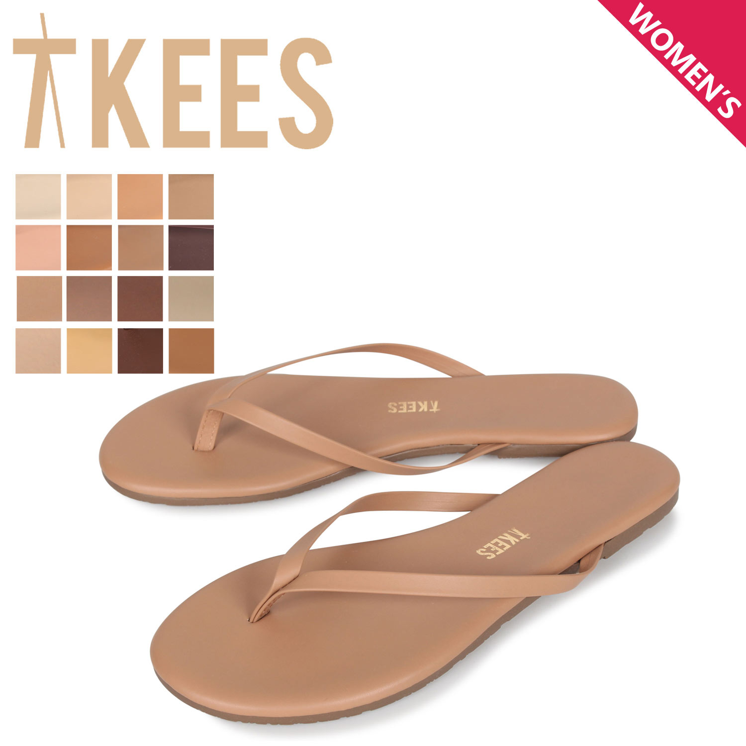 Tkees ティキーズ サンダル ビーチサンダル マット レディース FOUNDATIONS MATTE ベージュ ベージュブラウン ブラウ…