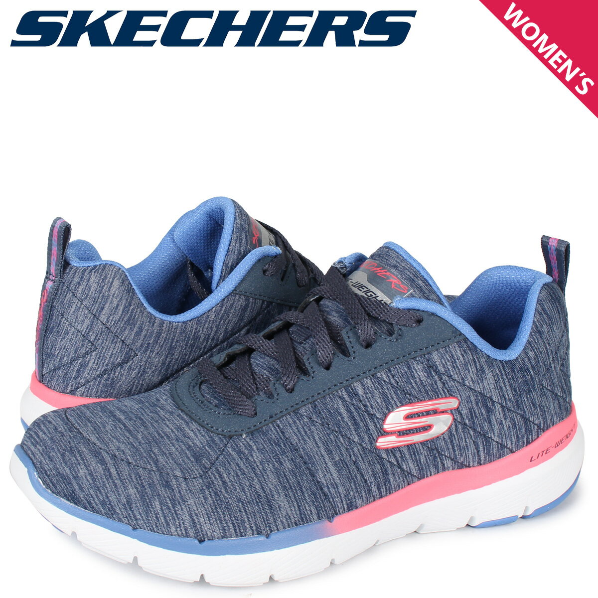 スケッチャーズ SKECHERS フレックス アピール スニーカー レディース FLEX APPEAL 3.0 ネイビー 149008-NVMT [4/2新入荷]