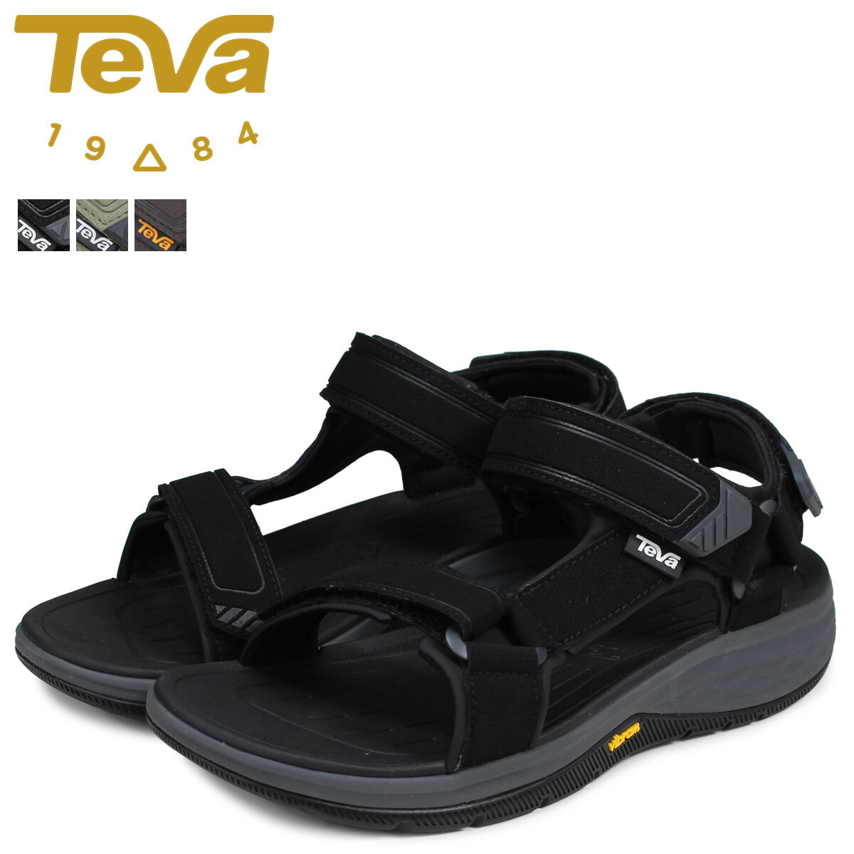 Teva テバ サンダル メンズ ストラータ ユニバーサル STRATA UNIVERSAL ブラック オリーブ 黒 1099445