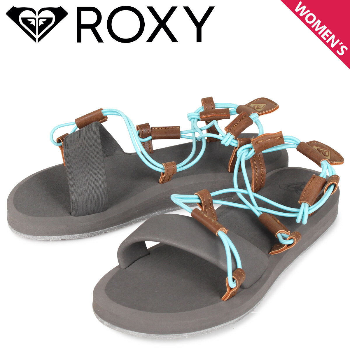 【最大1000円OFFクーポン】 ロキシー ROXY サンダル スポーツサンダル ショアライン レディース SHORELINE チャコール グレー RSD202505