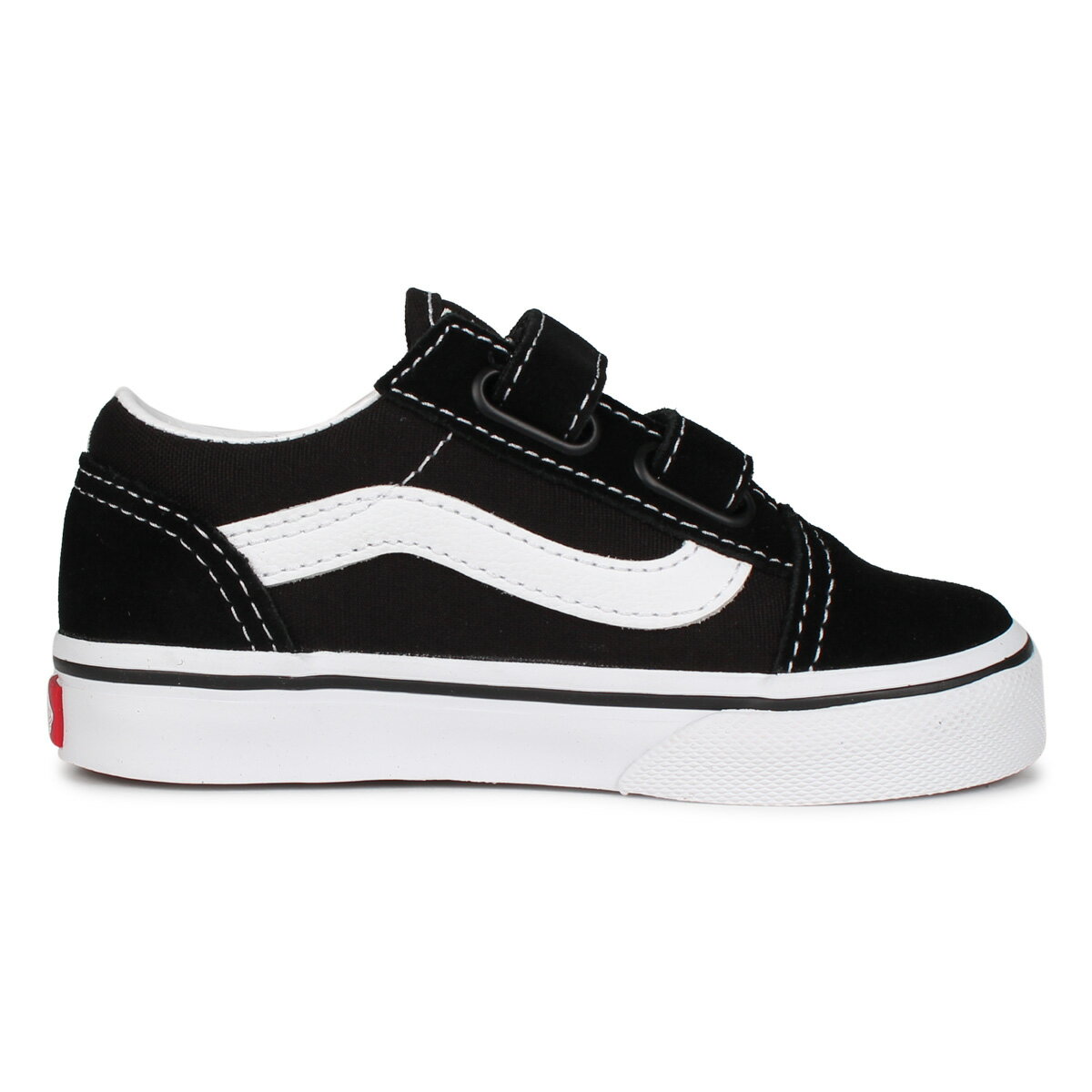 VANS ヴァンズ オールドスクール スニーカー ベビー キッズ バンズ OLD SKOOL V ブラック 黒 VN000D3YBLK