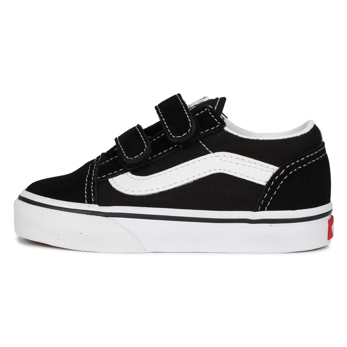 VANS ヴァンズ オールドスクール スニーカー ベビー キッズ バンズ OLD SKOOL V ブラック 黒 VN000D3YBLK