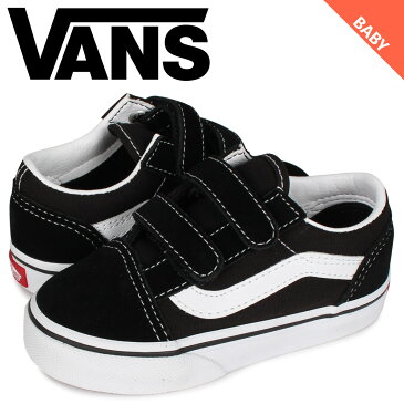 VANS ヴァンズ オールドスクール スニーカー ベビー キッズ バンズ OLD SKOOL V ブラック 黒 VN000D3YBLK