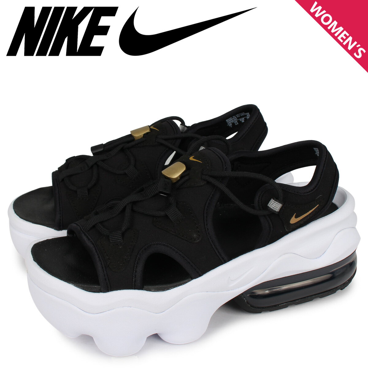 NIKE WMNS AIR MAX KOKO SANDAL ナイキ エアマックス ココ サンダル スポーツサンダル レディース 厚底 ブラック 黒 CI8798-002のサムネイル