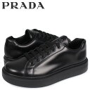 【クーポンで最大1000円OFF！5/7 10:59まで】 プラダ PRADA スニーカー メンズ NEW SNEAKER FONDO CASSETTA ブラック 黒 4E3489