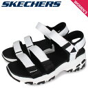 【クーポンで最大1000円OFF！5/1 10:59まで】 スケッチャーズ SKECHERS サンダル レディース 厚底 ディライト フレッシュ キャッチ DLITE FRESH CATCH ホワイト 白 31514