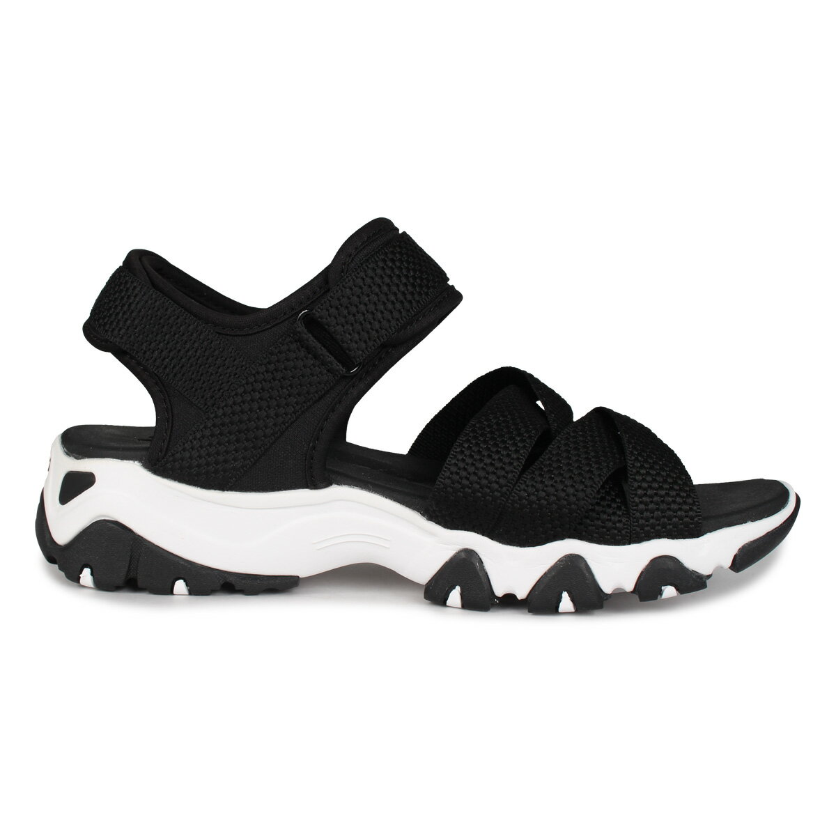 【最大1000円OFFクーポン】 スケッチャーズ SKECHERS サンダル レディース ディライト 2.0 DLITES 2.0 MEGA SUMMER ブラック 黒 32996