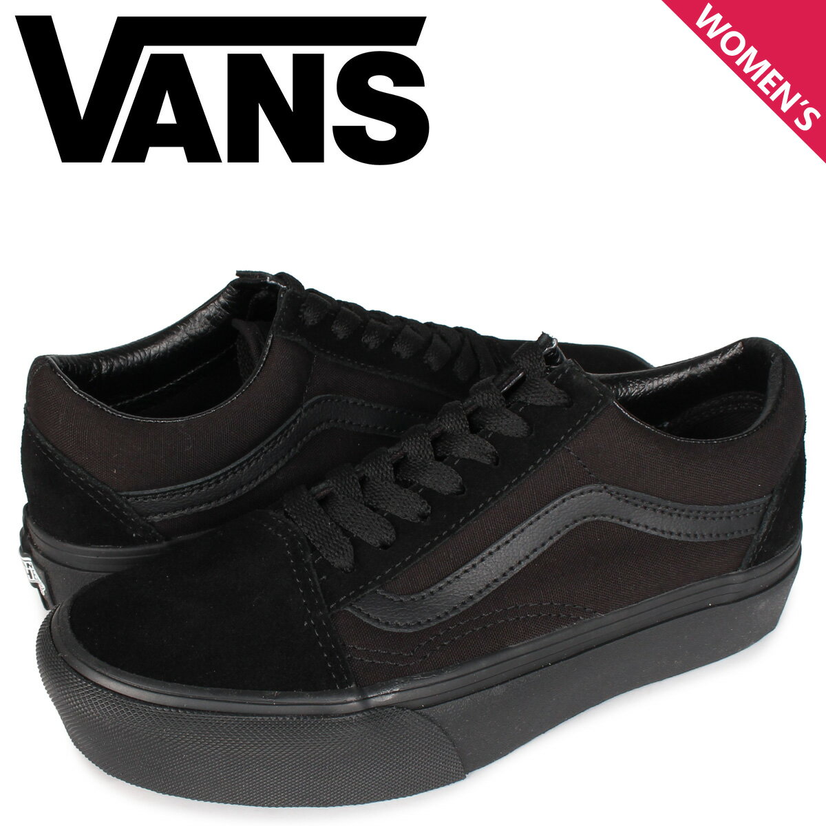 VANS ヴァンズ オールドスクール プラットフォーム スニーカー レディース バンズ 厚底 OLD SKOOL PLATFORM ブラック 黒 VN0A3B3UBKA