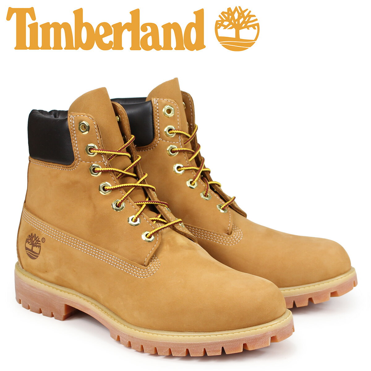 ティンバーランド Timberland ブーツ メンズ MENS 6-INCH PREMIUM WATERPROOF BOOTS 6インチ イエロー 10061 [10月 追加入荷]