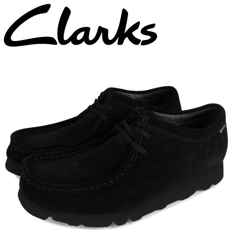 クラークス Clarks ワラビー ジーティーエックス ゴアテックス シューズ メンズ 防水 レザー WALLABEE GTX ブラック 黒 26149449