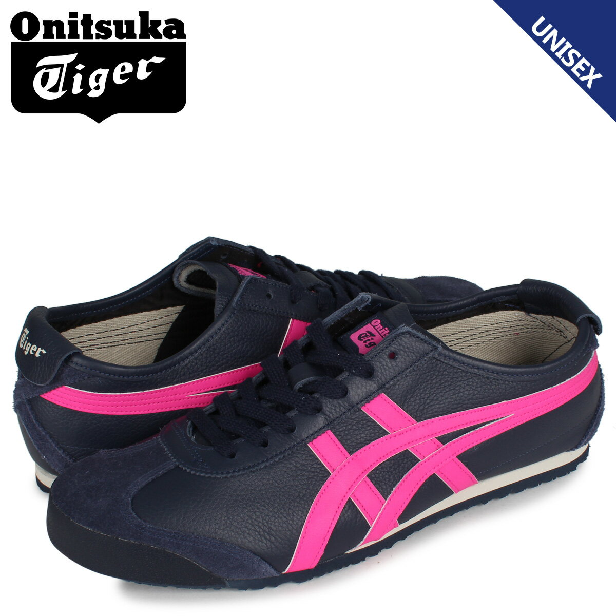 【最大1000円OFFクーポン】 オニツカタイガー Onitsuka Tiger メキシコ 66 スニーカー メンズ レディース MEXICO 66 ネイビー 1183A201-403