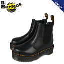  ドクターマーチン Dr.Martens サイドゴア クアッド レトロ チェルシー ブーツ メンズ レディース 厚底 QUAD RETRO 2976 CHELSEA BOOT ブラック 黒 24687001