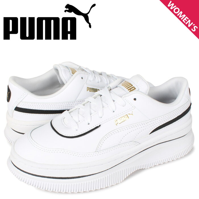 【最大1000円OFFクーポン配布中】 PUMA プーマ デバ レザー スニーカー レディース 厚底 DEVA LEATHER WMNS ホワイト 白 375005-01