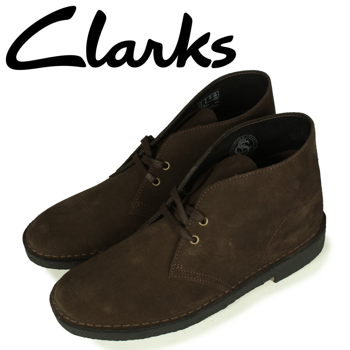 【クーポンで最大1000円OFF！5/16 10:59まで】 クラークス Clarks デザートブーツ メンズ スエード DESERT BOOT ダーク ブラウン 26155485