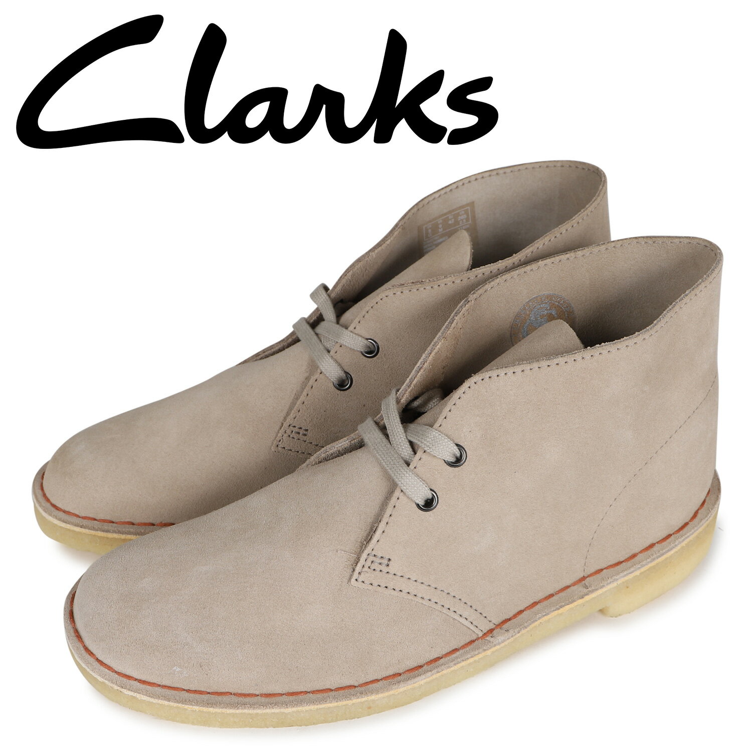 【クーポンで最大1000円OFF！5/16 10:59まで】 クラークス Clarks デザートブーツ ブーツ メンズ スエード DESERT BOOT ベージュ 26155527