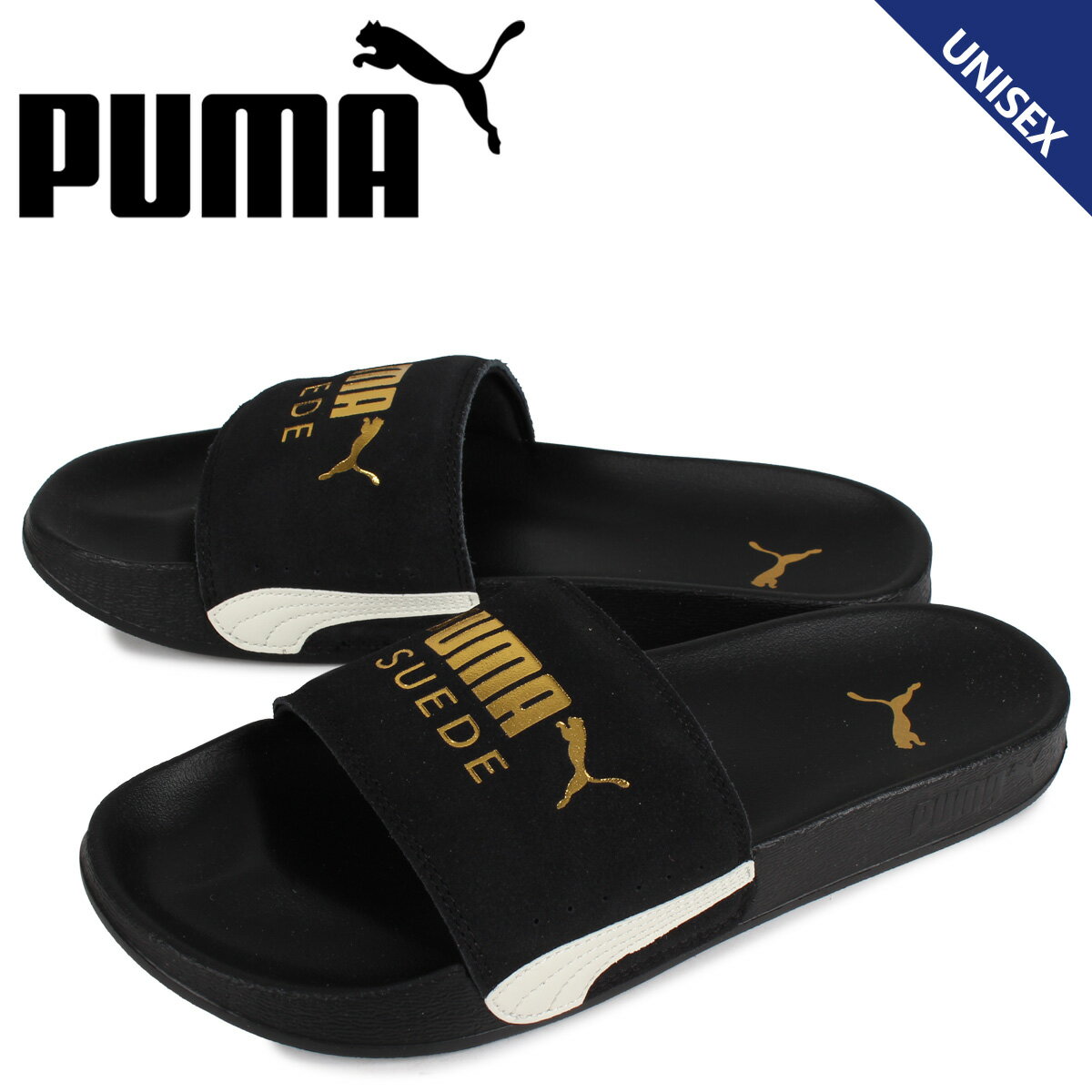 PUMA プーマ リード キャット スウェード クラシック サンダル スライドサンダル メンズ レディース LEAD CAT FTR SUEDE CLASSIC ブラック 黒 372277-01