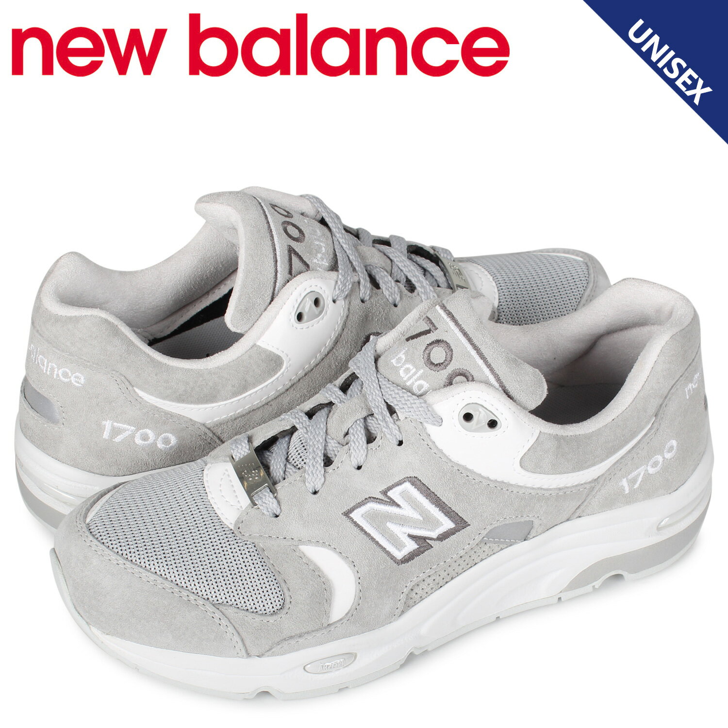 ニューバランス new balance 1700 スニーカー メンズ レディース Dワイズ ライト グレー CM1700B1のサムネイル