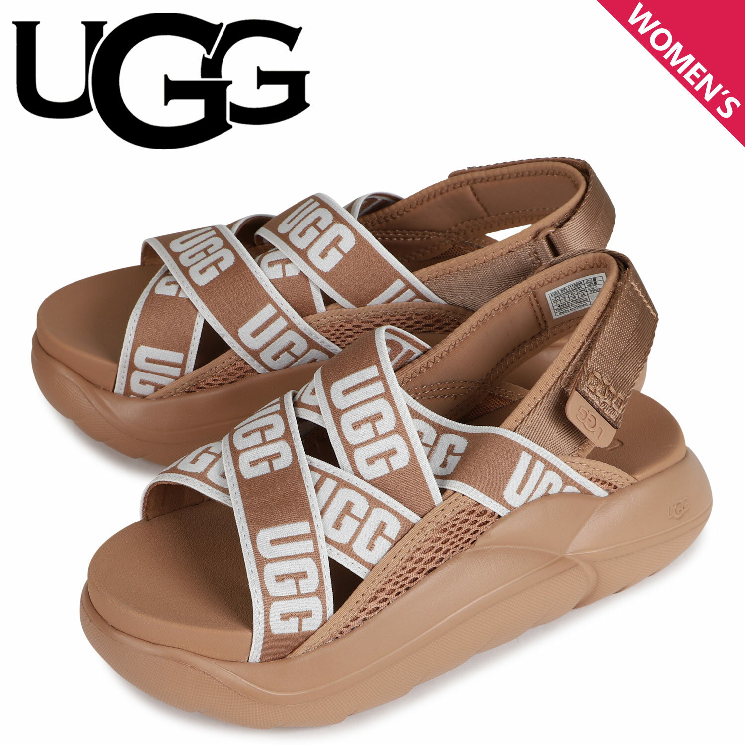 UGG アグ サンダル レディース 厚底 クラウド LA CLOUD SANDAL ベージュ 1110090のサムネイル