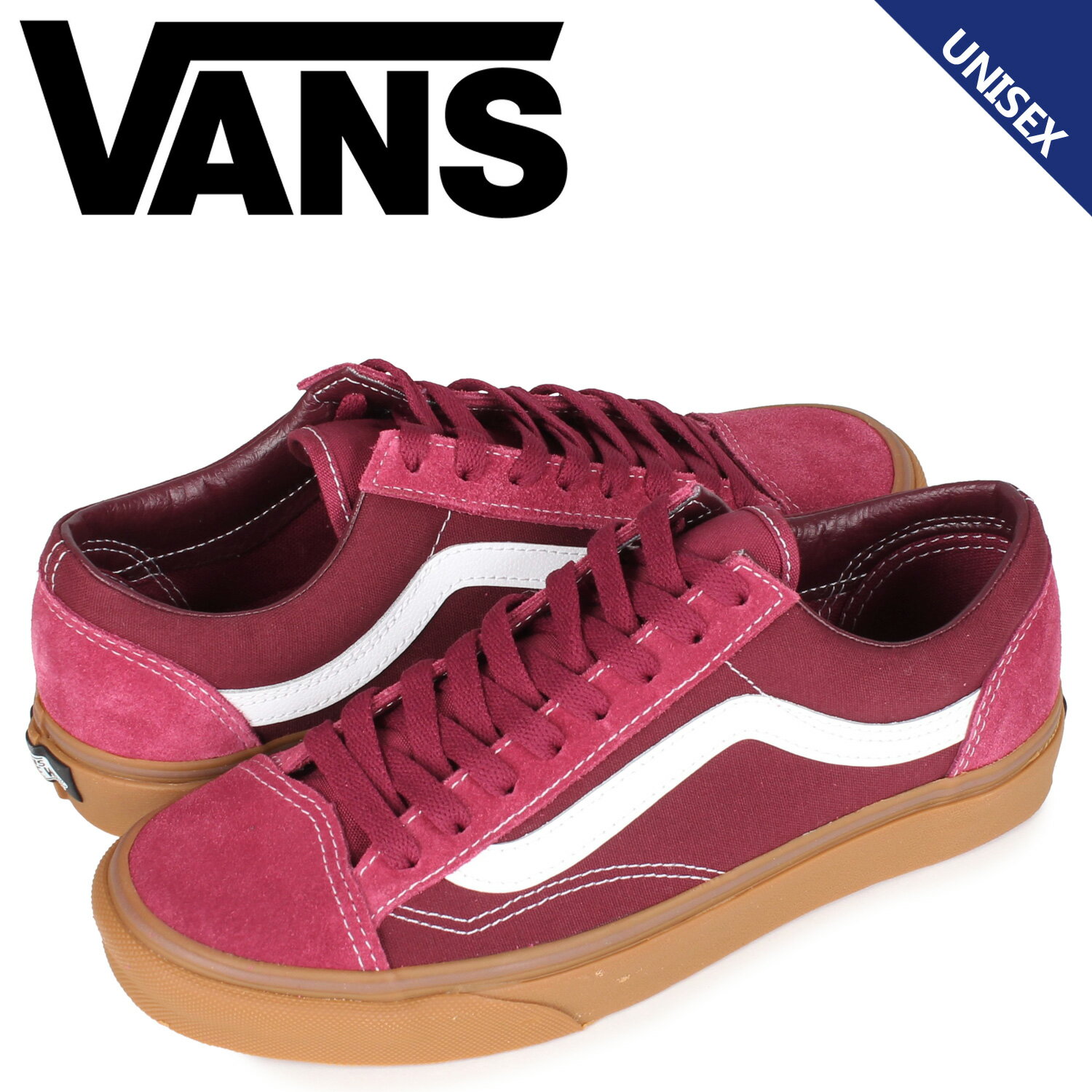 VANS ヴァンズ スタイル36 スニーカー メンズ レディース バンズ STYLE 36 レッド VN0A3DZ3T65