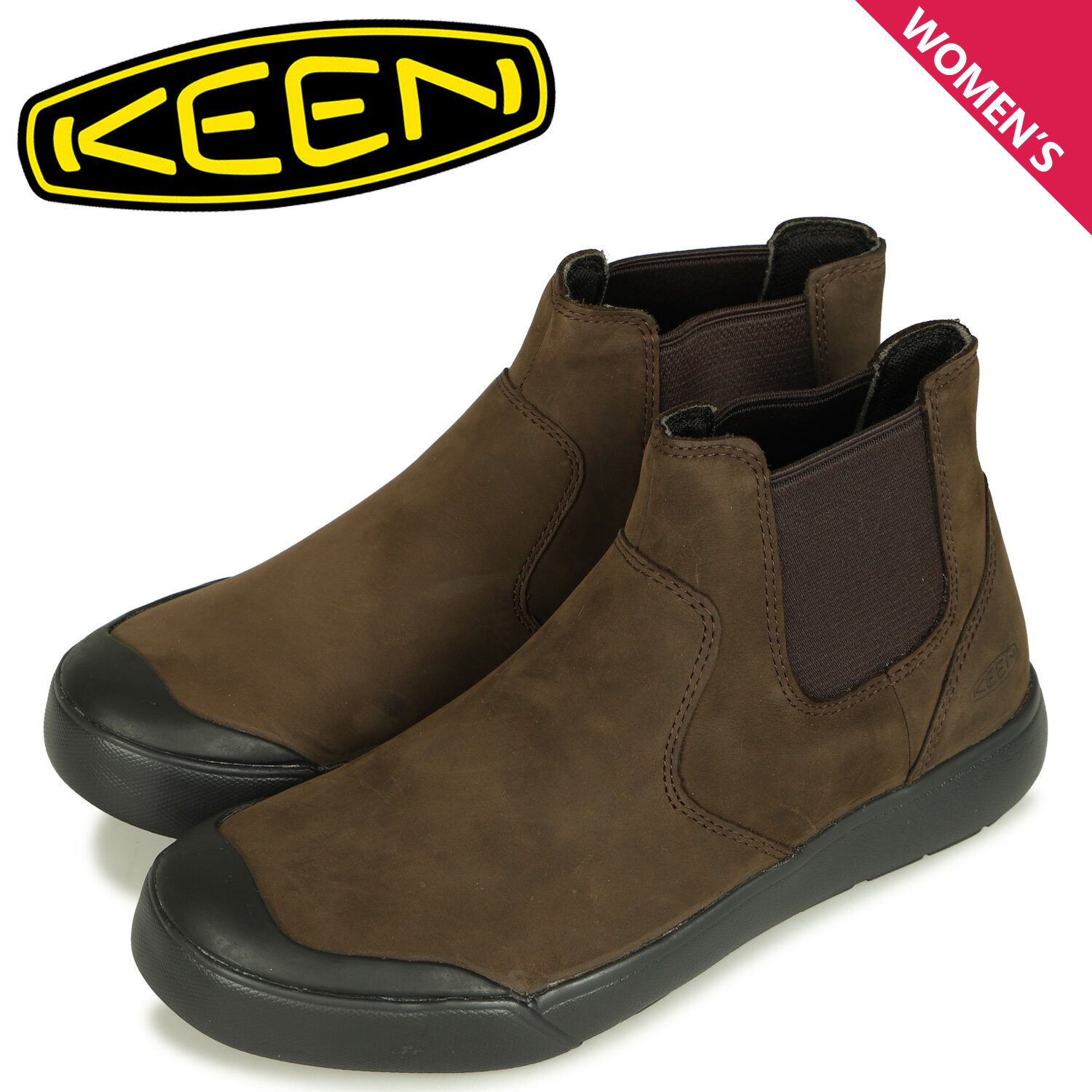 【 クーポン利用で最大1000円OFF 】 KEEN キーン ブーツ レディース エレナ チェルシー ELENA CHELSEA ブラウン 1022029のサムネイル