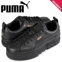 【クーポンで最大1000円OFF！5/1 10:59まで】 PUMA プーマ スニーカー レディース 厚底 メイズ クラシック WMNS MAYZE CLASSIC ブラック 黒 384209-02