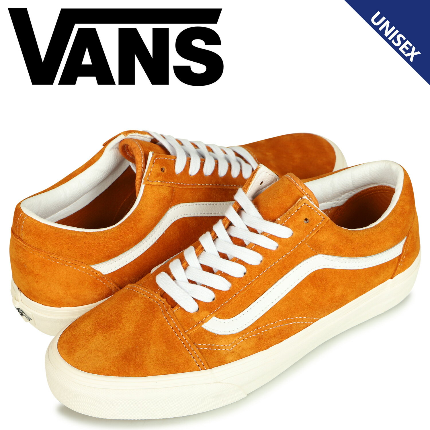 【 最大1000円OFFクーポン配布中 】 VANS ヴァンズ オールドスクール スニーカー メンズ バンズ OLD SKOOL オレンジ VN0A38G19FZ