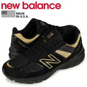 ニューバランス new balance 990 スニーカー メンズ Dワイズ MADE IN USA ブラック 黒 M990BH5