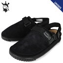 SHAKA シャカ サンダル メンズ レディース スナッグ クロッグ スエード SNUG CLOG SUEDE ブラック 黒 433206