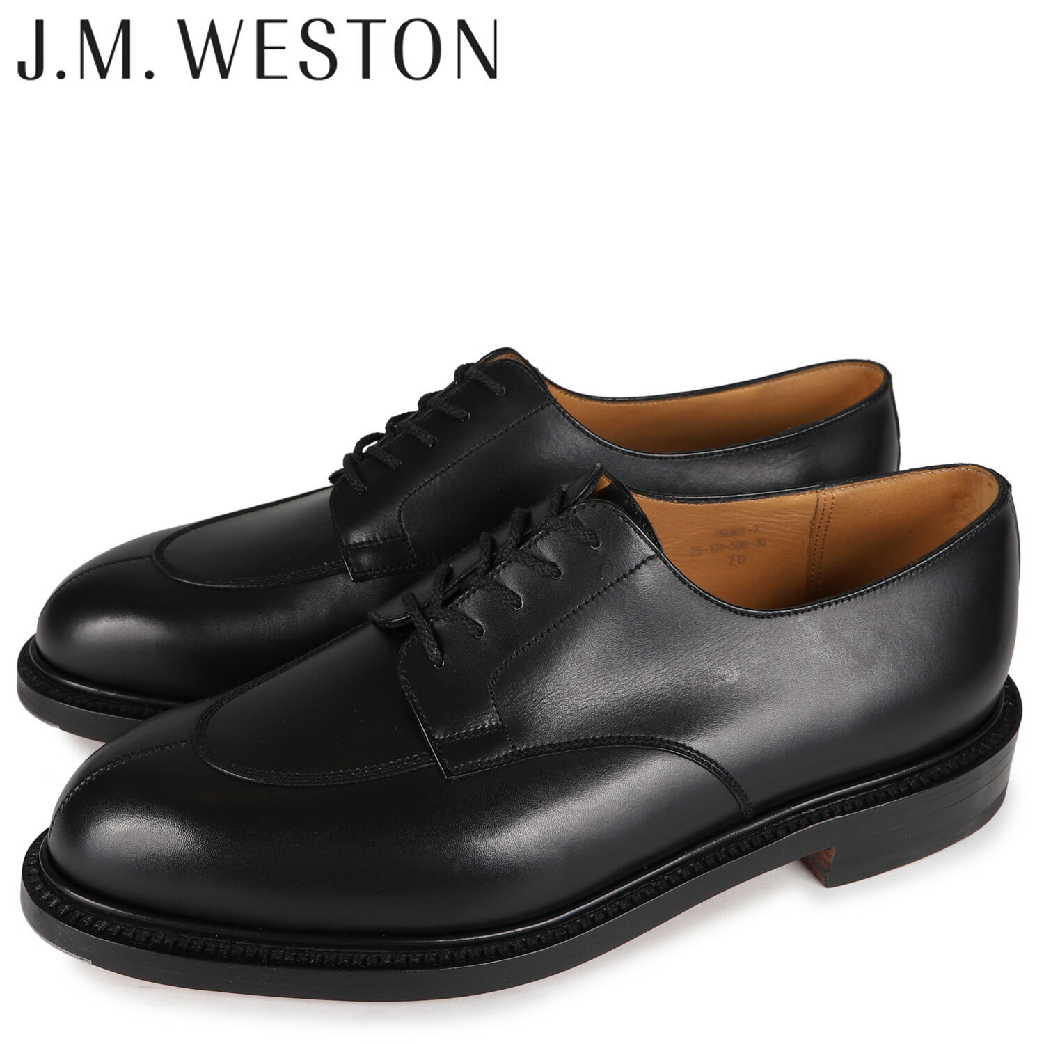 ジェイエムウェストン J.M.WESTON シューズ ダービー ビジネスシューズ ハーフハント メンズ 本革 HALF HUNT DERBY 598 Dワイズ ブラック 黒 112510159830のサムネイル